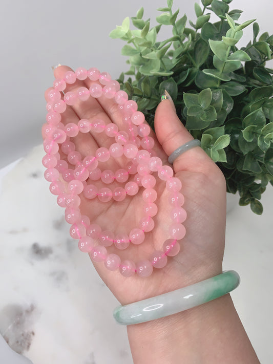 ROSE QUARTZ 8MM BRACELET