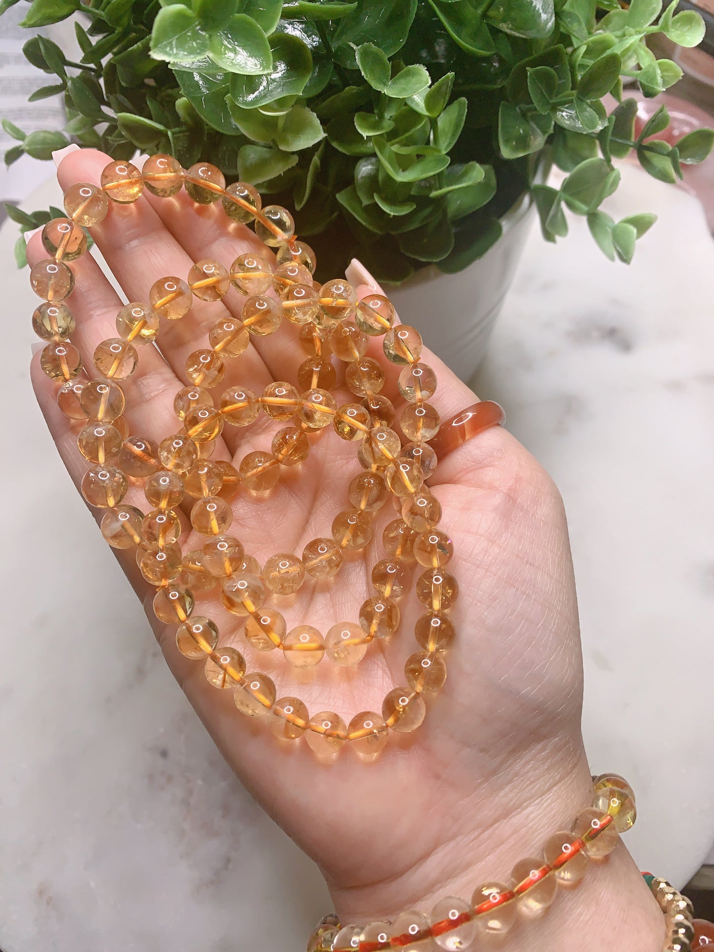 CITRINE 8MM BRACELET